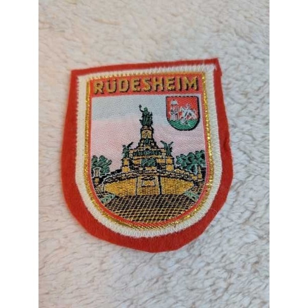 Rudelsheim Embroidered Patch Souvenir Travel Germany Crest Shield Patch